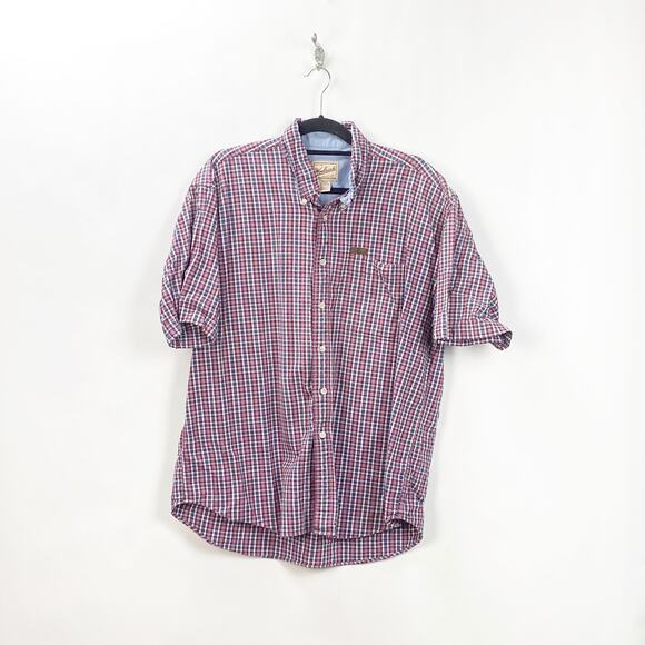 Woolrich XL Mens Red Plaid Button-front Shirt - Picture 1 of 5